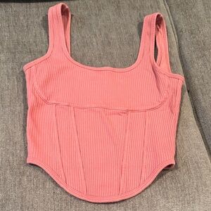 Victoria's Secret Pink Ribbed Tank Top